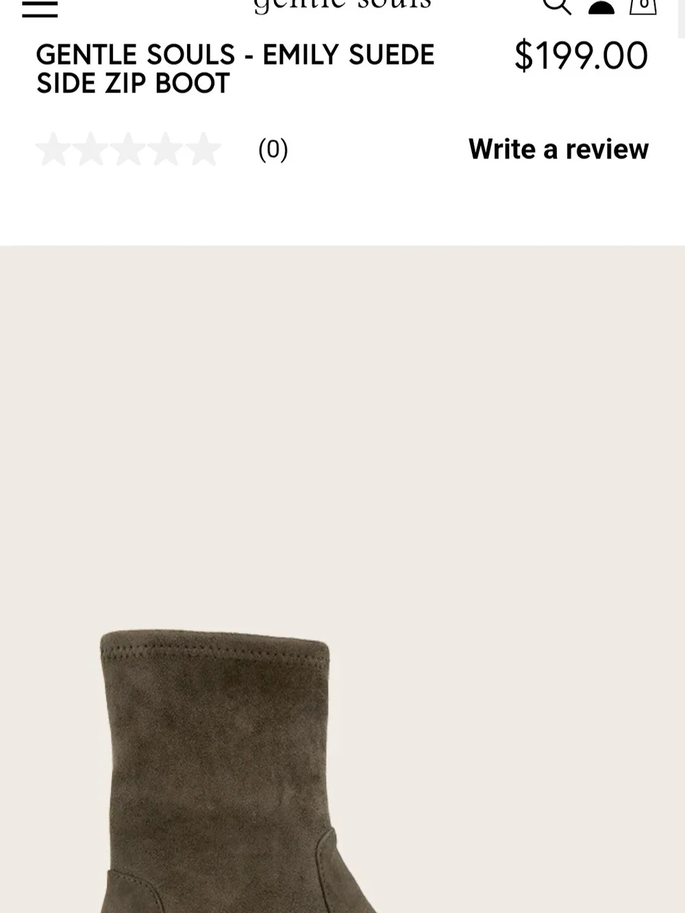 Women's Taupe Mid-Heel Ankle Boots. Emily Bootie
